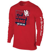 Original Retro Brand Men's Red Houston Cougars Phi Slama Jama Long Sleeve T-Shirt