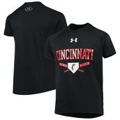 Youth Under Armour Black Cincinnati Bearcats Baseball Tech Raglan T-Shirt