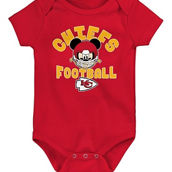 Newborn & Infant Red Kansas City Chiefs Disney Lil Champ Bodysuit