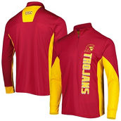 Colosseum Men's Cardinal USC Trojans Bart Quarter-Zip Windshirt