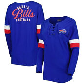 Women's New Era Royal Buffalo Bills Athletic Varsity Lace-Up Long Sleeve T-Shirt