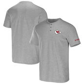 NFL x Darius Rucker Collection by Fanatics Men's Heather Gray Kansas City Chiefs Henley T-Shirt
