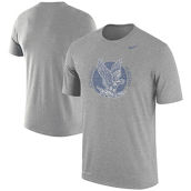 Nike Men's Heathered Gray Air Force Falcons Vintage Logo Performance T-Shirt