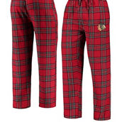 Men's Concepts Sport Red/Black Chicago Blackhawks Takeaway Plaid Flannel Pants