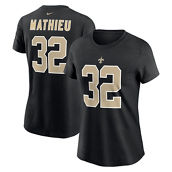 Nike Women's Tyrann Mathieu Black New Orleans Saints Player Name & Number T-Shirt