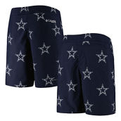 Youth Columbia Navy Dallas Cowboys Backcast Star Omni-Shade Allover Print Shorts