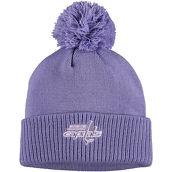 adidas Men's Purple Washington Capitals 2021 Hockey Fights Cancer Cuffed Knit Hat with Pom