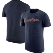 Nike Men's Heathered Navy Virginia Cavaliers Vintage Logo Tri-Blend T-Shirt