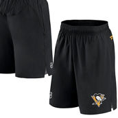 Men's Fanatics Branded Black Pittsburgh Penguins Authentic Pro Rink Shorts