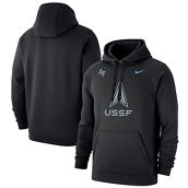 Nike Men's Black Air Force Falcons Space Force Rivalry Fleece Pullover Hoodie
