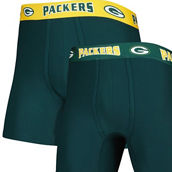 Men's Concepts Sport Green/Gold Green Bay Packers 2-Pack Boxer Briefs Set