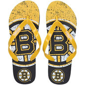 FOCO Boston Bruins Big Logo Flip-Flops
