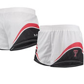 Women's Under Armour White/Black Texas Tech Red Raiders Mesh Shorts