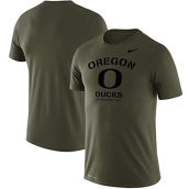 Men's Nike Olive Oregon Ducks Stencil Arch Performance T-Shirt
