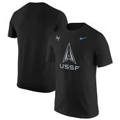 Men's Nike Black Air Force Falcons Space Force Rivalry Logo Core T-Shirt