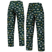 Men's Concepts Sport Green Green Bay Packers Breakthrough Allover Print Knit Sleep Pants