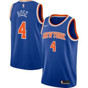 Youth Nike Derrick Rose Blue New York Knicks 2021/22 Swingman Jersey - Icon Edition