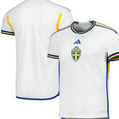 Men's adidas White Sweden National Team 2022/23 Away Replica Jersey