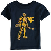 Two Feet Ahead Infant Navy West Virginia Mountaineers Big Logo T-Shirt