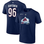 Men's Fanatics Branded Mikko Rantanen Navy Colorado Avalanche 2022 Stanley Cup Champions Authentic Stack Name & Number T-Shirt