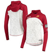 Colosseum Women's Gray/Cardinal USC Trojans OHT Military Appreciation Mission Arctic Camo Hoodie Long Sleeve T-Shirt