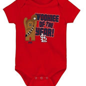 Newborn & Infant Red St. Louis Cardinals Star Wars Wookie of the Year Bodysuit