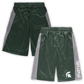 Men's Green Michigan State Spartans Big & Tall Textured Shorts
