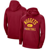 Men's Nike Red Denver Nuggets 2021-2022 Spotlight On Court Performance Practice Pullover Hoodie