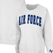 Colosseum Women's White Air Force Falcons Campanile Pullover Sweatshirt