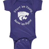 Infant Purple Kansas State Wildcats Start Em Young Bodysuit