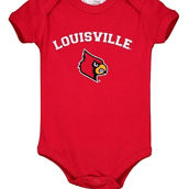 Infant Red Louisville Cardinals Arch & Logo Bodysuit