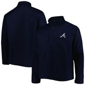 Men's Dunbrooke Navy Atlanta Braves Journey Tri-Blend Full-Zip Jacket