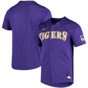 Nike Men's Purple LSU Tigers Vapor Untouchable Elite Replica Full-Button Baseball Jersey