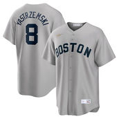 Nike Men's Carl Yastrzemski Gray Boston Red Sox Road Cooperstown Collection Player Jersey