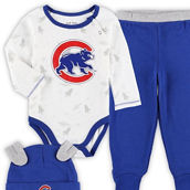Newborn & Infant Royal/White Chicago Cubs Dream Team Bodysuit Hat & Footed Pants Set