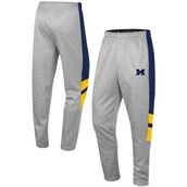 Men's Colosseum Heathered Gray/Navy Michigan Wolverines Bushwood Pants