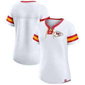 Fanatics Branded Women's White Kansas City Chiefs Sunday Best Lace-Up T-Shirt