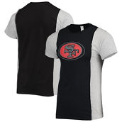 Refried Apparel Men's Black/Heathered Gray San Francisco 49ers Sustainable Split T-Shirt