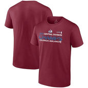Men's Fanatics Branded Burgundy Colorado Avalanche 2022 Central Division Champions T-Shirt