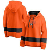 Women's Fanatics Branded Orange/Black Philadelphia Flyers Colors of Pride Colorblock Pullover Hoodie