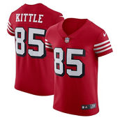 Nike Men's George Kittle Scarlet San Francisco 49ers Alternate Vapor Elite Jersey