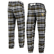 Women's Concepts Sport Black Pittsburgh Penguins Mainstay Flannel Pants