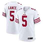 Men's Nike Trey Lance White San Francisco 49ers Player Game Jersey