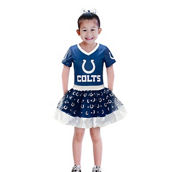 Jerry Leigh Girls Youth Royal Indianapolis Colts Tutu Tailgate Game Day V-Neck Costume