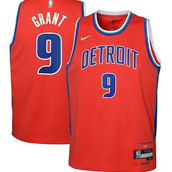 Youth Nike Jerami Grant Red Detroit Pistons 2021/22 Swingman Jersey - City Edition