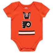 Infant Orange Philadelphia Flyers Mock Jersey Stripes Bodysuit