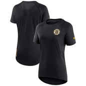 Fanatics Branded Women's Black Boston Bruins Authentic Pro Rink Raglan Tech T-Shirt