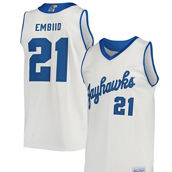 Original Retro Brand Men's Joel Embiid Cream Kansas Jayhawks Alumni Commemorative Classic Basketball Jersey