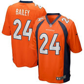 Men's Nike Champ Bailey Orange Denver Broncos Game Retired Player Jersey