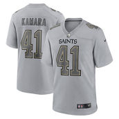 Nike Men's Alvin Kamara Gray New Orleans Saints Atmosphere Fashion Game Jersey
